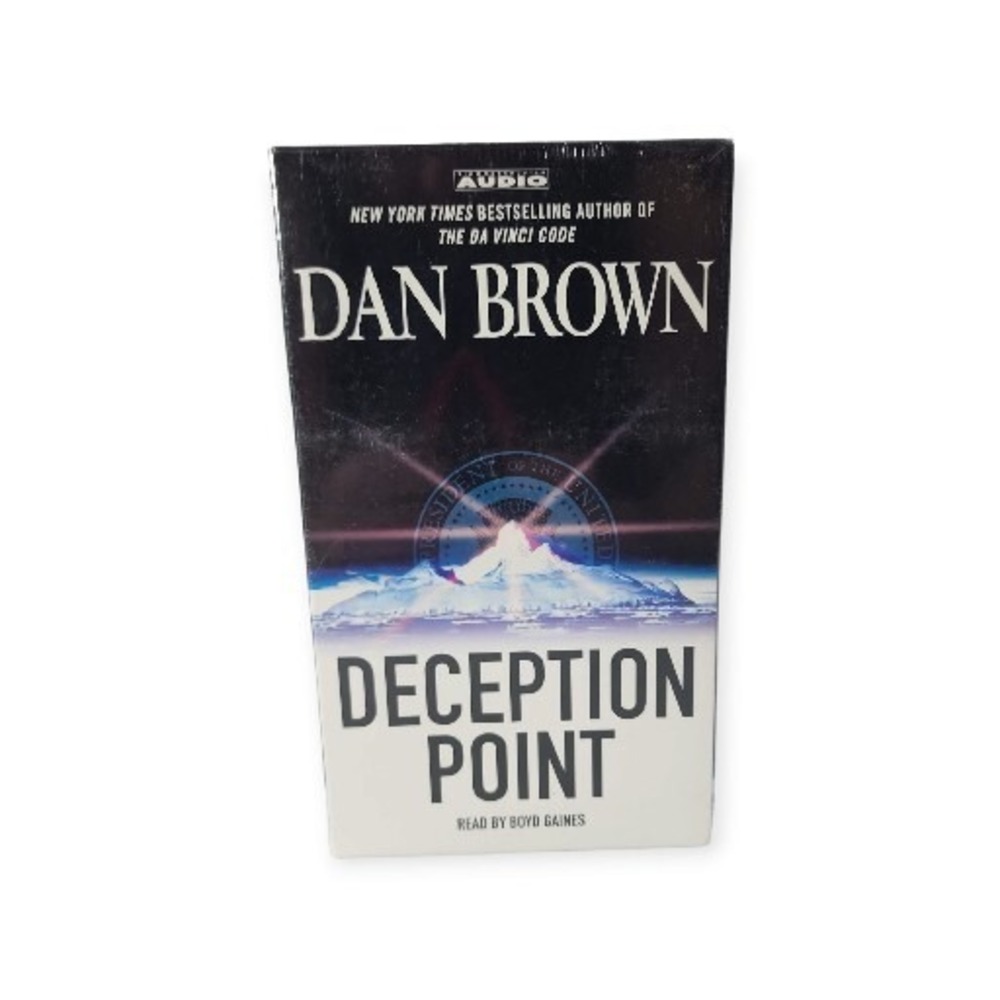 Deception Point by Dan Brown 2003 Abridged Edition Audiobook 4 cassettes 6 Hours